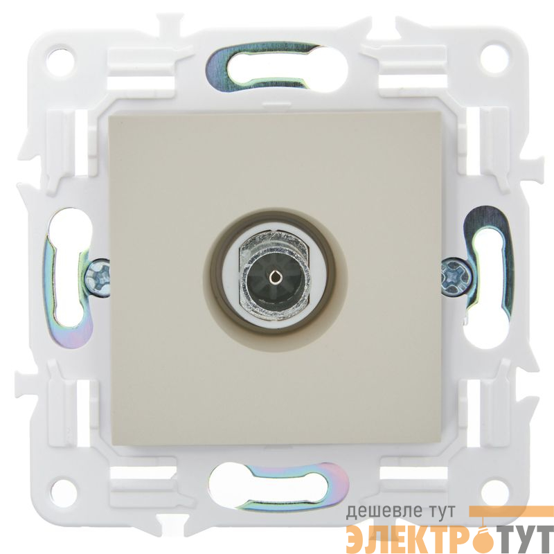 Розетка TV оконечная SKANDY SK-A12B беж. IEK SK-A10-O-K10