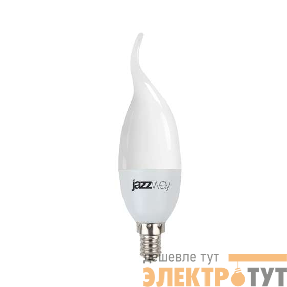 Лампа светодиодная PLED-SP CA37 9Вт свеча 5000К холод. бел. E14 820лм 230В JazzWay 2859549A