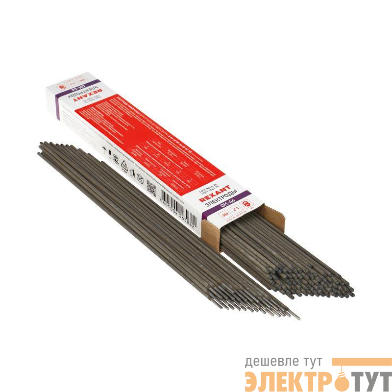 Электрод 350мм ОК-46 3мм (уп.3кг) Rexant 11-0969