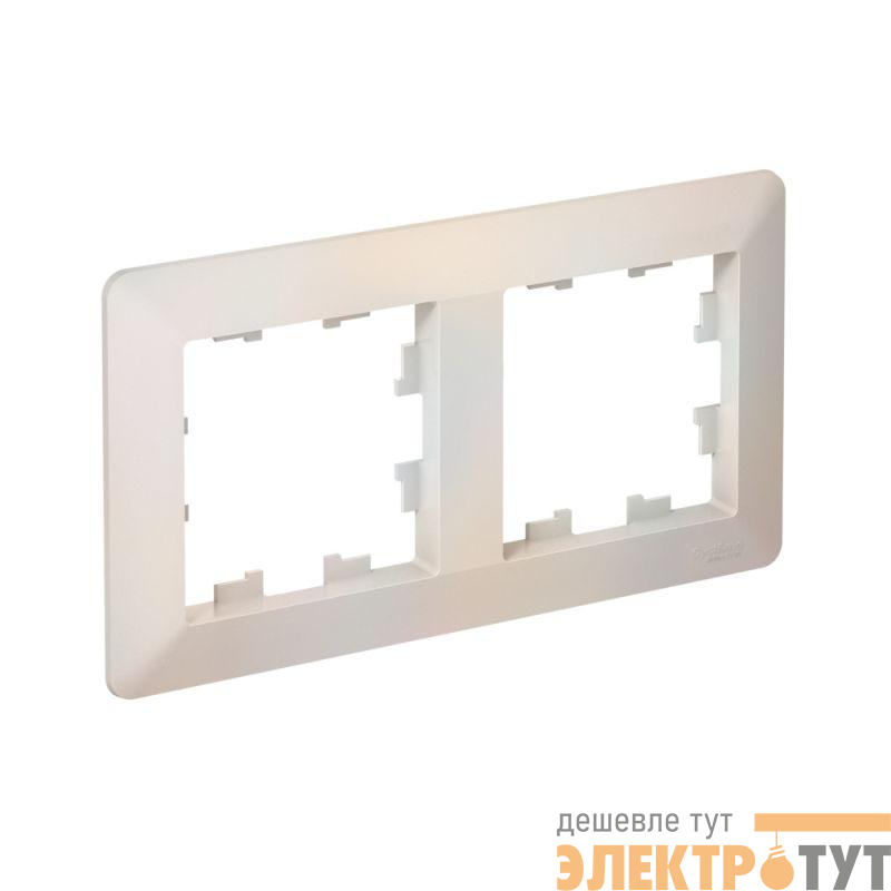 Рамка 2-м AtlasDesign Air жемчуж./дым. бел. SE ATN220402