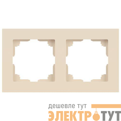 Рамка 2-м СП Accent 6-502-02 сл. кость Intro Б0063752