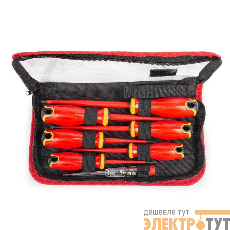 Набор диэлектрических отверток НИО-2207 СЛИМ КВТ 88933