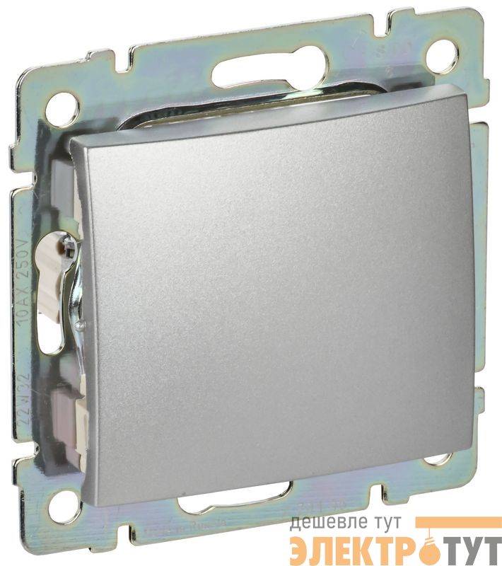 Выключатель 1-кл. СП Valena 10А IP31 механизм алюм. (DIY-упак.) IEK 694336