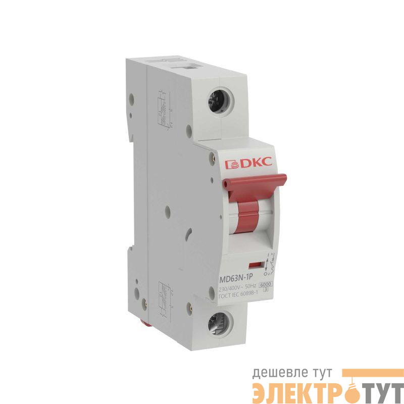 Выключатель автоматический модульный 1п C 16А 6кА MD63N YON MD63N-1PC16