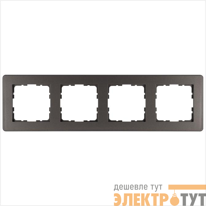 Рамка 4-м G-Flex мокко Jasmart G1104Z