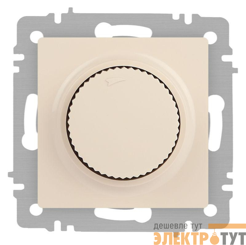 Светорегулятор поворотный СП Accent 6-401-02 600Вт 230В IP20 сл. кость Intro Б0063672