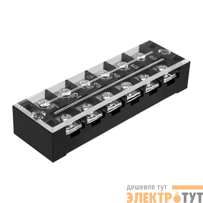 Блок зажимов клеммный БЗН ТВ-4506 4.0кв.мм 45А 6 пар Rexant 11-2155