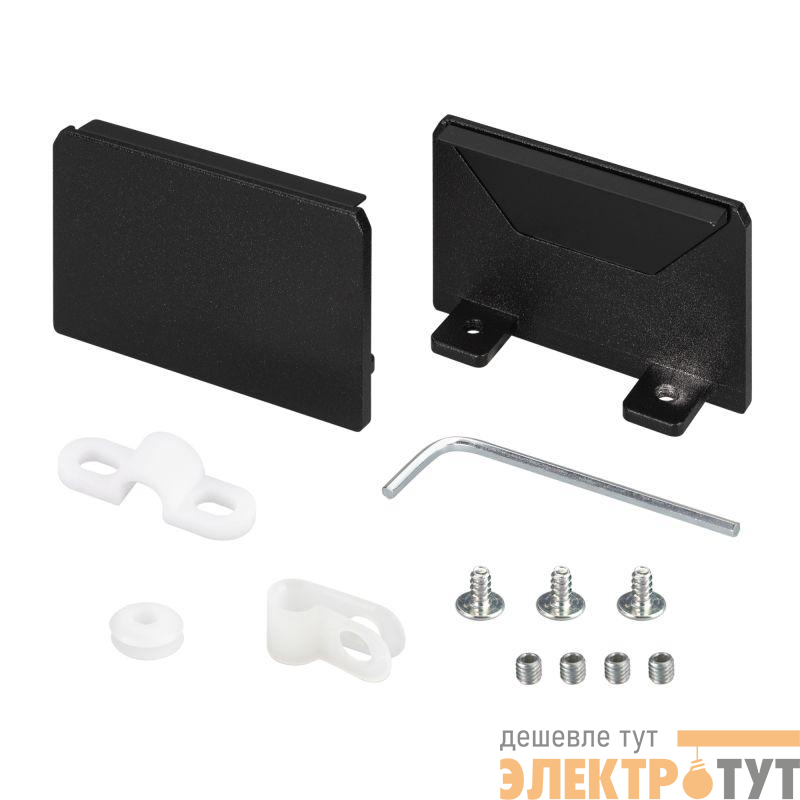 Заглушка SL-LINIA69-FANTOM SEAMLESS BLACK глухая металл Arlight 034874