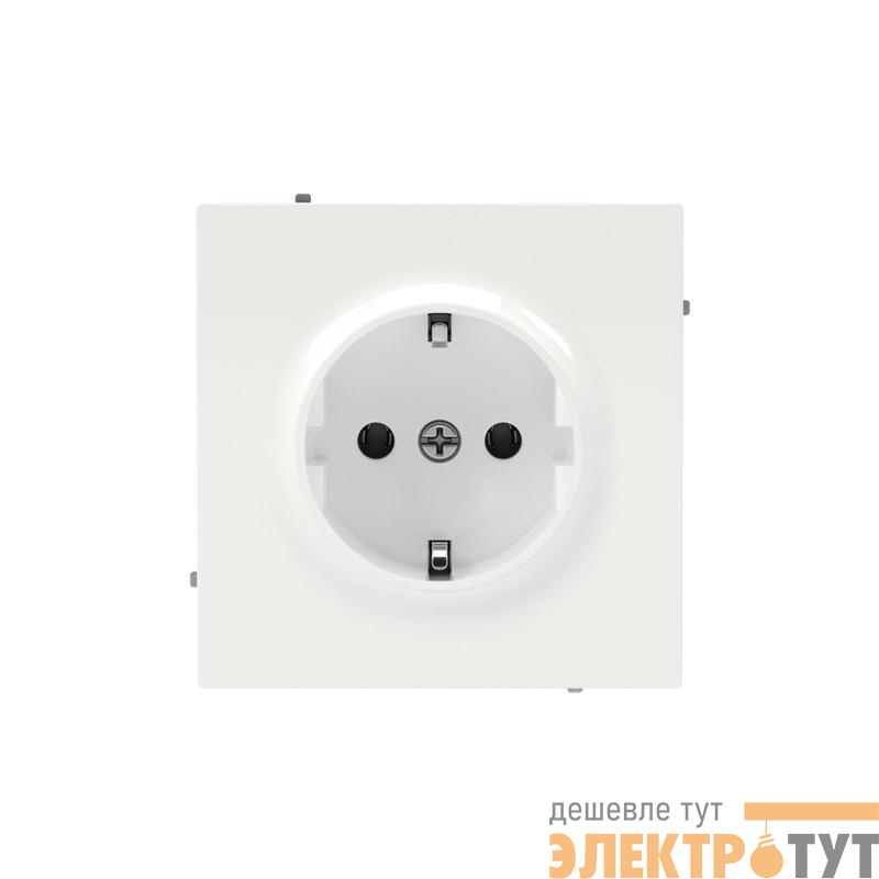 Розетка силовая KANT 2P+E без шторки бел. магнолия DKC 7000033