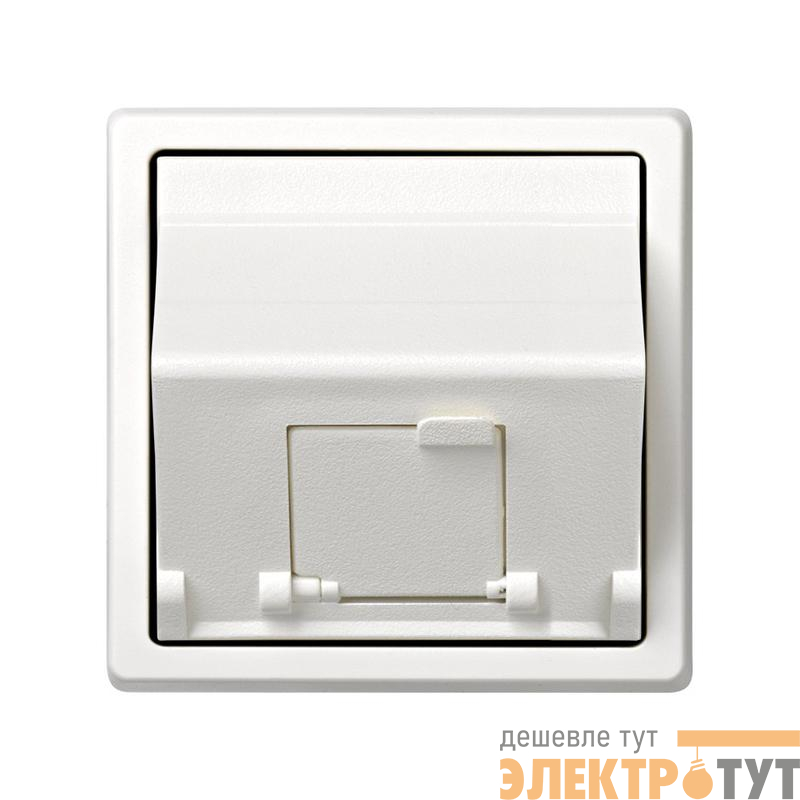 Адаптер на 1 RJ45(12) коннектор 75528; 75540; 75541; 75544-39 наклонный Simon73 Loft бел. 73085-60