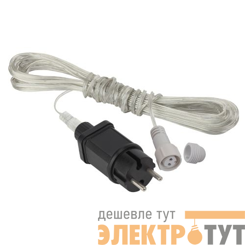 Трансформатор для подключения низковольтных гирлянд 220В-24В IP44 3м ENIT-3 Эра Б0041911