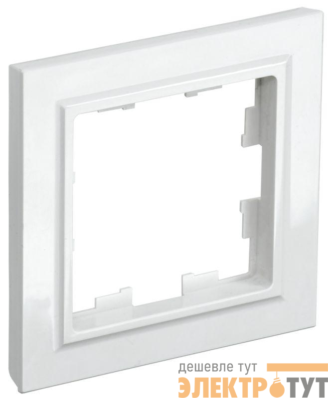 Рамка 1-м Brite РУ-1-БрБ бел. IEK BR-M12-K01-PRO