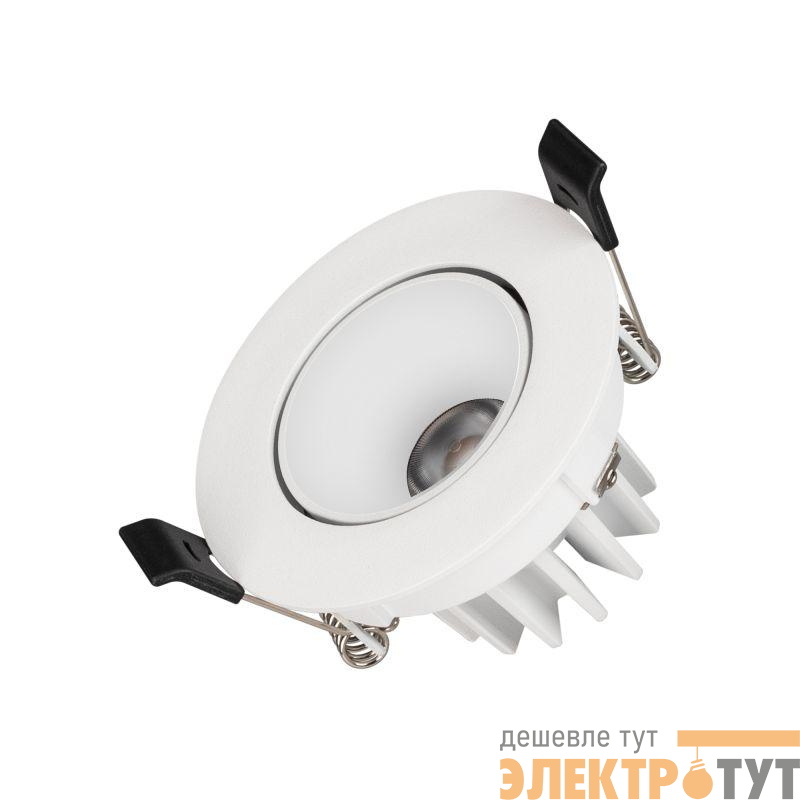 Светильник светодиодный MS-FORECAST-BUILT-TURN-R82-8W Day4000 (WH-WH 32 deg 230В) IP20 металл Arlight 037186(1)