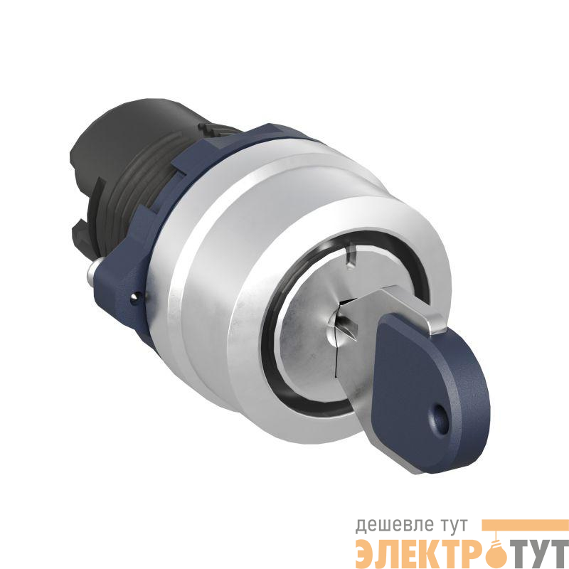 Головка переключателя с ключом на 3 положения с фиксацией стандартная ручка алюм. черн. DKC M22S-KL3A