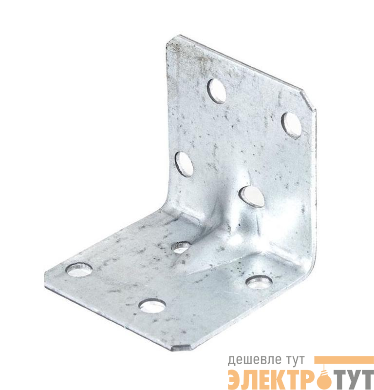 Угол крепежный усилен. 40х40х40 цинк Zitar 124409