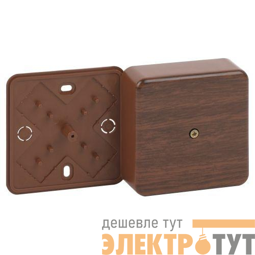Коробка распаячная 50х50х20мм без клеммы IP40 дуб BS-O-50-50-20 Эра Б0058703