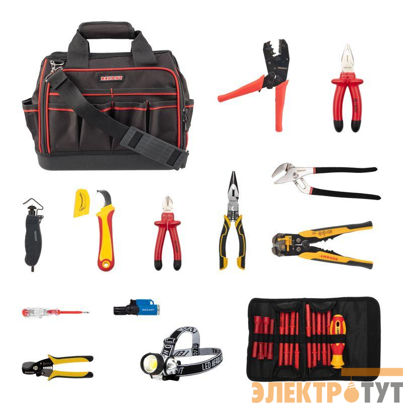 Набор инструментов электрика 21 предмет REXANT 12-4693-2
