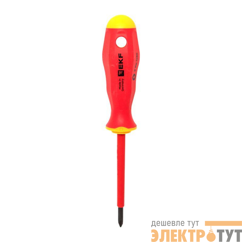 Отвертка Professional PH-FL1х80мм VDE 1000В EKF ph-fl-1-80-pro-in