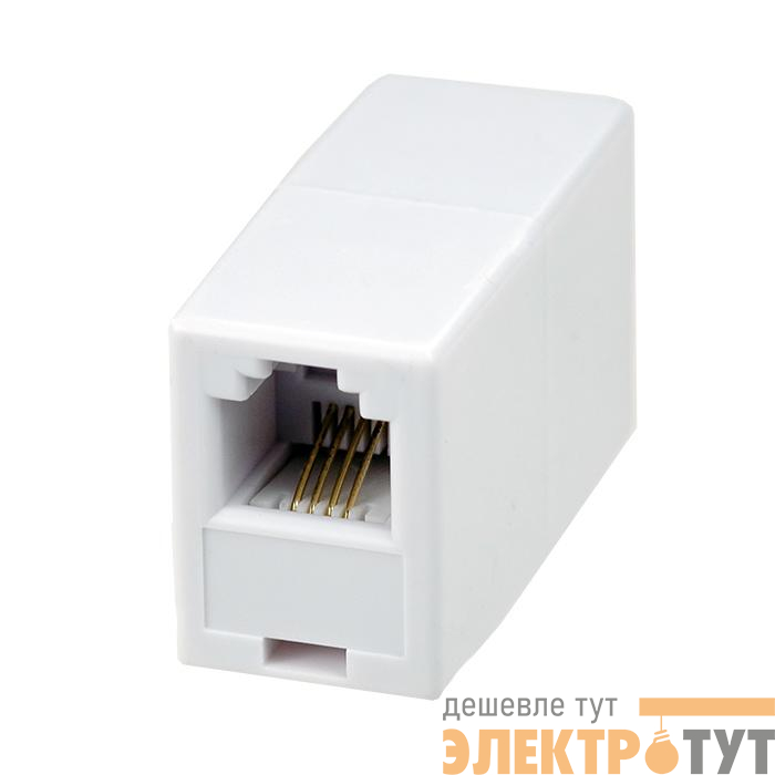 Соединитель проходной 6P4C (RJ-11) SUPRLAN 10-0315