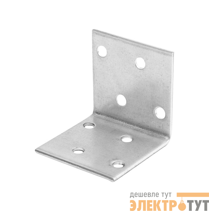 Угол крепежный равносторонний 40х40х40 цинк Zitar 124402