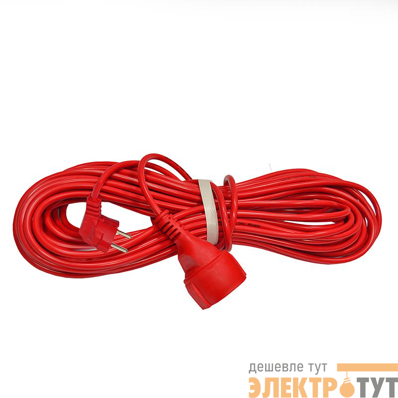 Удлинитель-шнур 1х20м с заземл. 16А IP20 3.5кВт ПВС 3х1.5 DOMTOK 2497