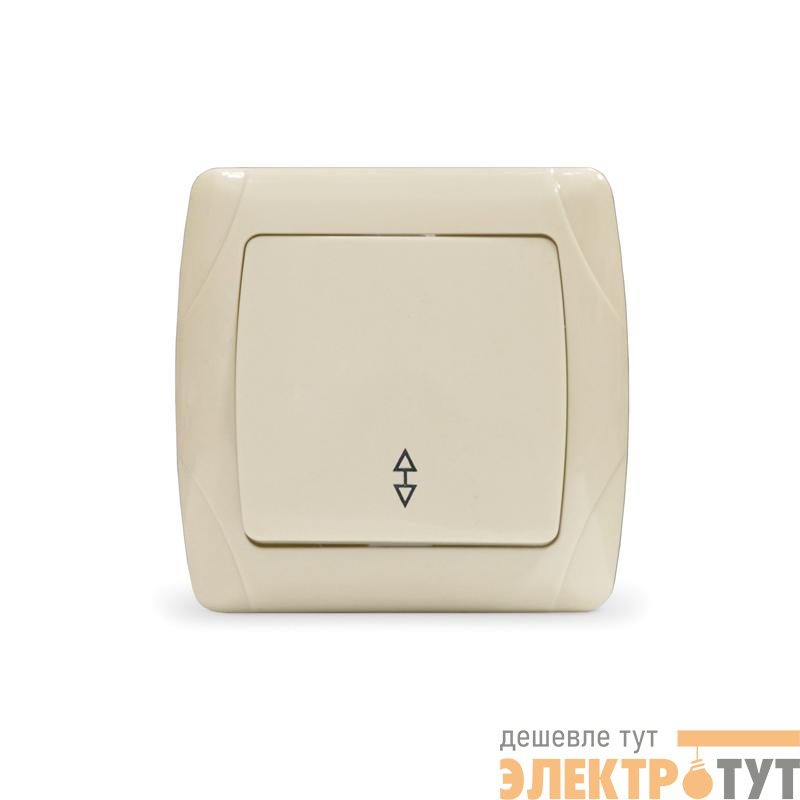 Переключатель проходной 1-кл. СП Маргарита 10А IP20 сл.кость (ivory) UNIVersal М0025-I