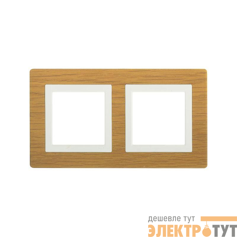 Рамка 2-м 4мод. Avanti натуральн. дерево беленый дуб DKC 4400844
