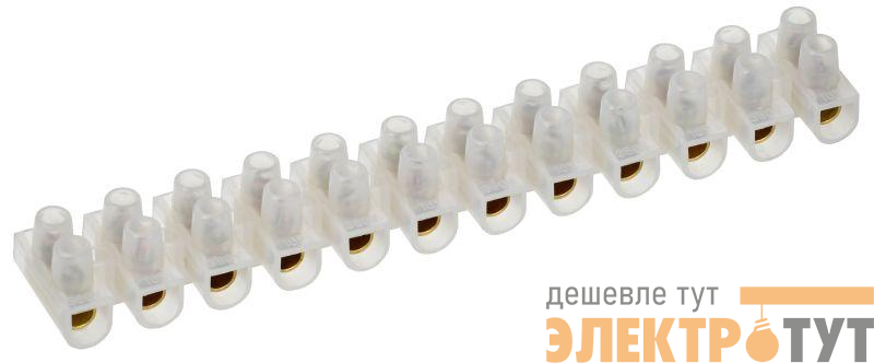 Колодка клеммная ЗВИ-30 6-16кв.мм 12 пар IEK UZV1-030-10