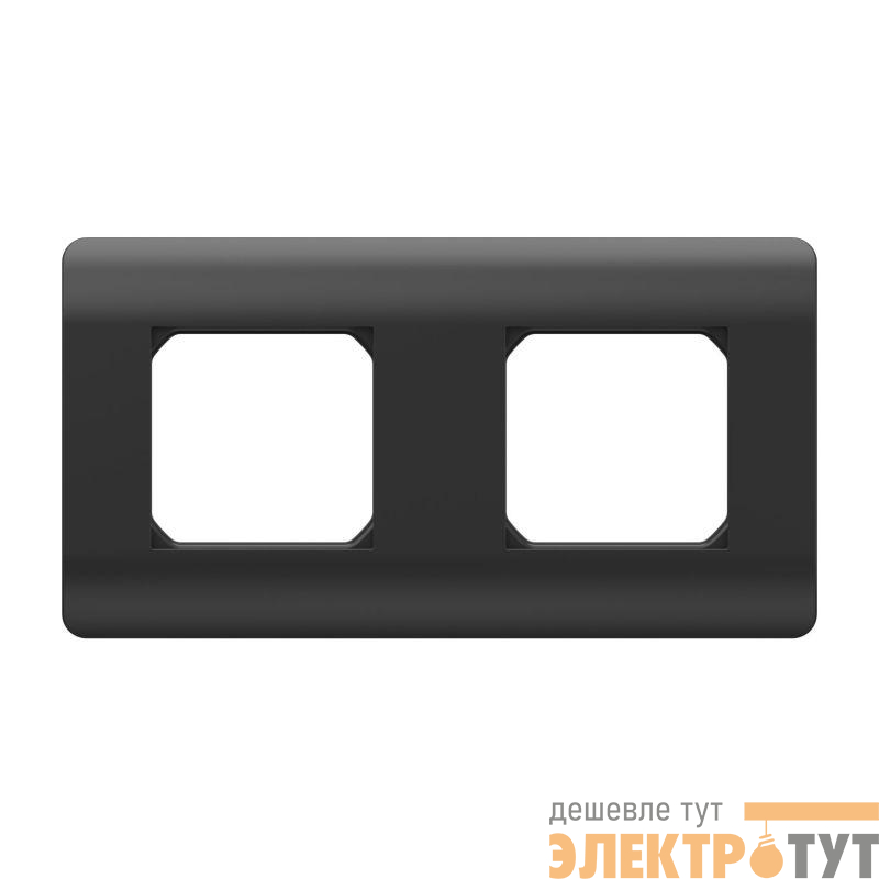 Рамка 2-м NEW3-E универс. черн. CHINT 431496