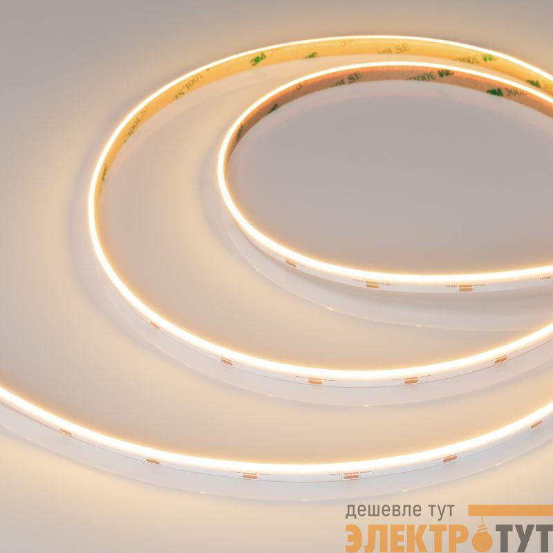 Лента светодиодная COB-S-X480-8mm 24V Warm 3000К 6Вт/м IP20 боков. свечение (уп.5м) Arlight 046903