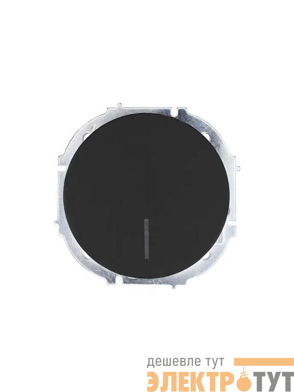 Выключатель 1-кл. СП OSEN 10А IP20 с подсветкой механизм черн. бархат LEZARD 743-4288-111