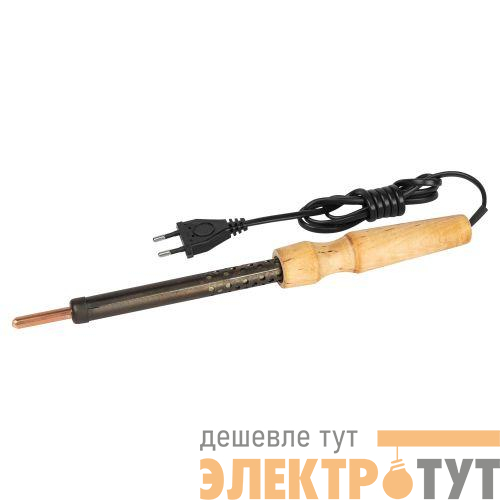 Паяльник ЭПЦН с деревянной рукояткой 230В 80Вт Россия Эра Б0061033