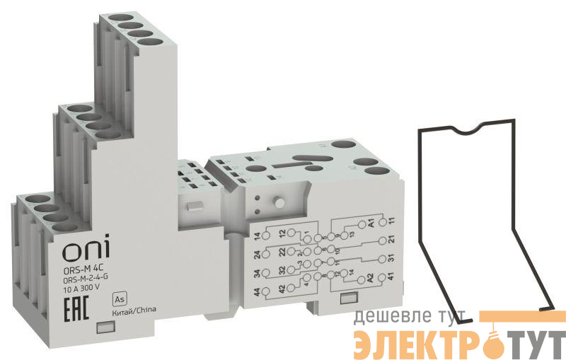 Розетка трехъярусная ORS-M для реле ORM 4C ONI ORS-M-2-4-G