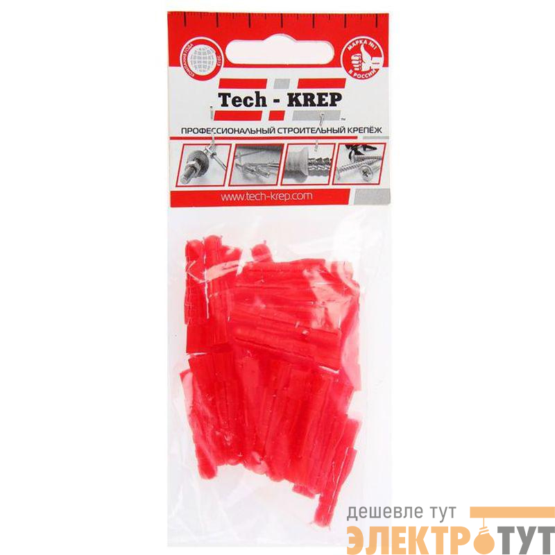 Дюбель распорный 6х35 тип Т трехсегментный (пакет) (уп.30шт) Zitar 112954