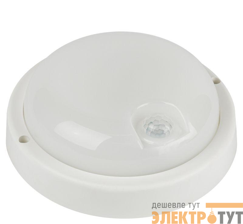 Светильник светодиодный SPB-201-3-65K-008 8Вт 6500К IP65 760лм ЖКХ с ИК датчиком движения бел. Эра Б0062529