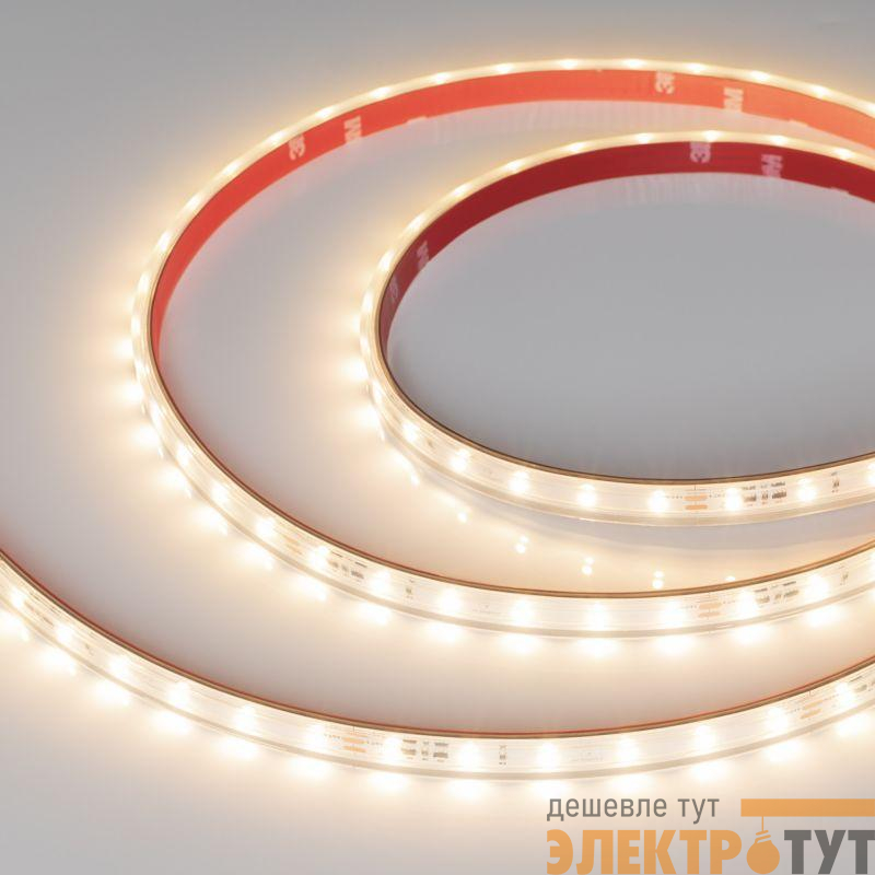 Лента светодиодная IC-PS-A60-10mm 24V Warm 3000К 4.8Вт/м IP67 2835 стабилизированная герметичная (уп.10м) Arlight 050656