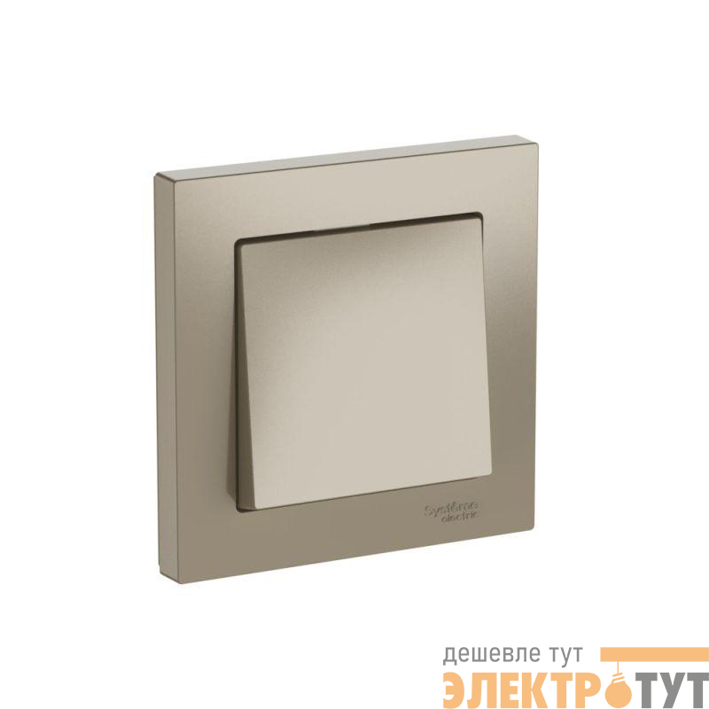 Выключатель 1-кл. AtlasDesign (сх. 1) 10AX быстрозажим. клем. в сборе шампань SE ATN000512S