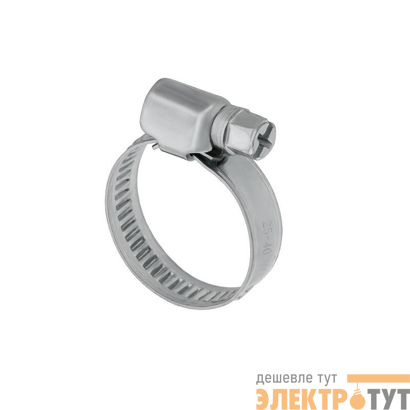 Хомут червячный 25-40/12-0.8мм (уп.50шт) Rexant 07-0625-12