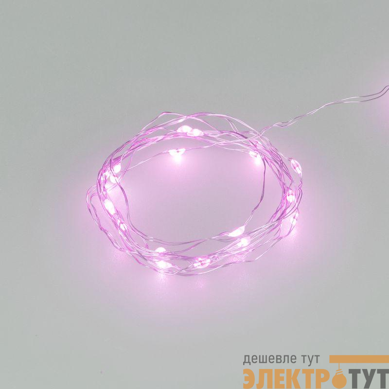 Гирлянда светодиодная ARD-DEW-HOME-2000-CLEAR-20LED-STD Purple 1.5V Battery Pack Cork IP20 Ardecoled 048697