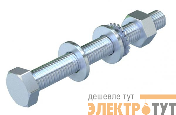 Комплект Болт+Шайба+Гайка М10х80 (шест/гол) SKS 10х80 F OBO 6418250