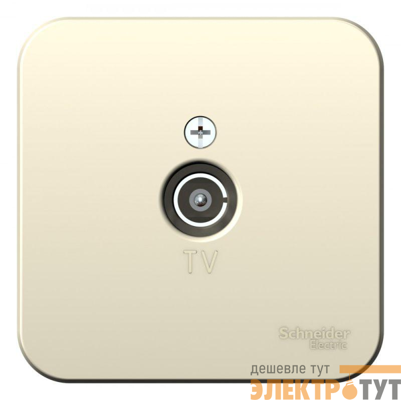 Розетка телевизионная TV ОП Blanca коннектор с изолир. пластиной молочн. SE BLNTA000012