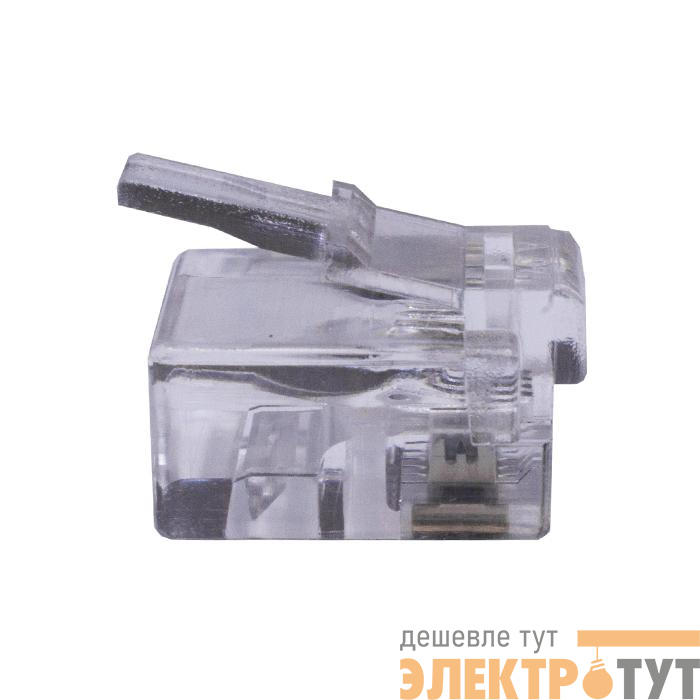 Коннектор 6P4C (RJ-11) (уп.100шт) SUPRLAN 10-0227