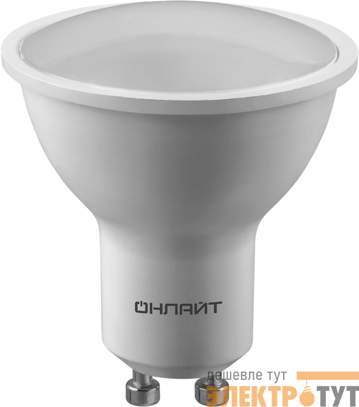 Лампа светодиодная 90 467 ОLL-PAR16-15-230-3K-GU10 15Вт 3000К тепл. бел. GU10 1500лм 220-240В ОНЛАЙТ 90467