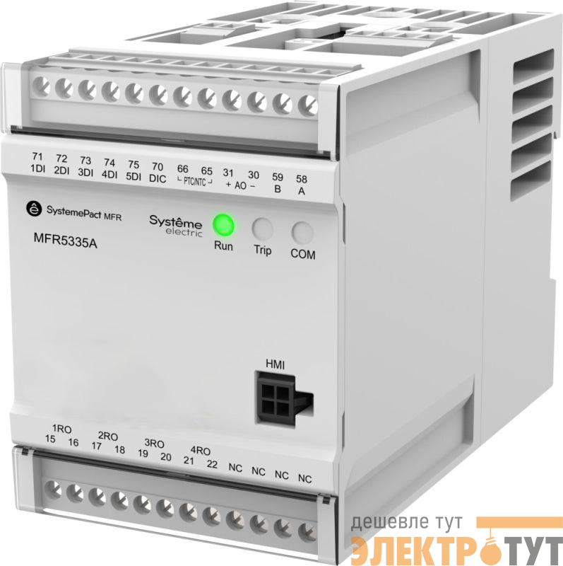 Реле MFR530 MODBUS-RTU 0.2-5А ТТ d10.5мм 80-270В AC/DC SE MFR5335A