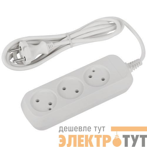 Удлинитель 3х1.5м без заземл. ПВС 2х0.75 UDL-10-315 Greenline Эра Б0065048