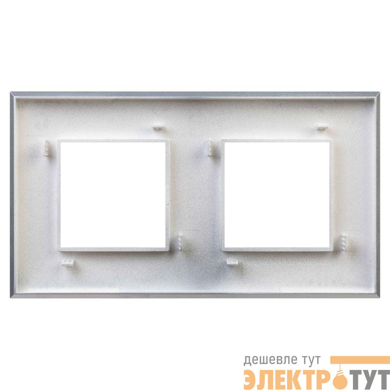 Рамка 2-м 4мод. Avanti "Закаленная сталь" DKC 4404904