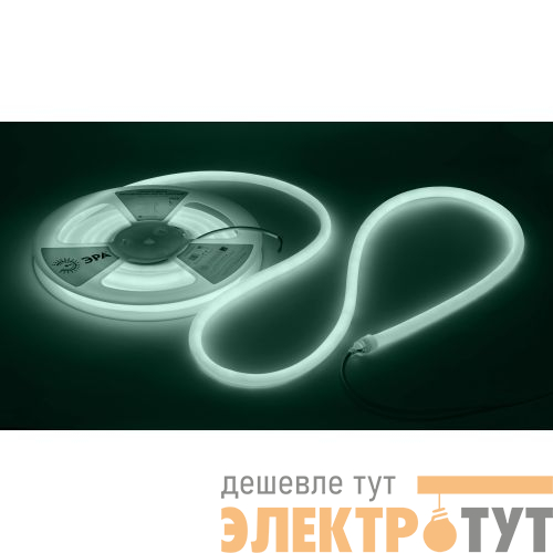 Лента светодиодная LS2835-9.6-120-24-6500K-IP68-5м 24В термостойкая для бани холод. бел. в комплекте: 2 заглушки; 10 крепежей (уп.5м) Эра Б0062329