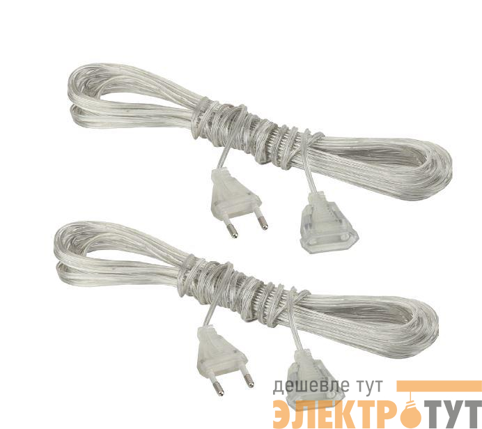 Удлинитель для гирлянд GE-5-S2 прозр. 5м (уп.2шт) ФАZА 5059603