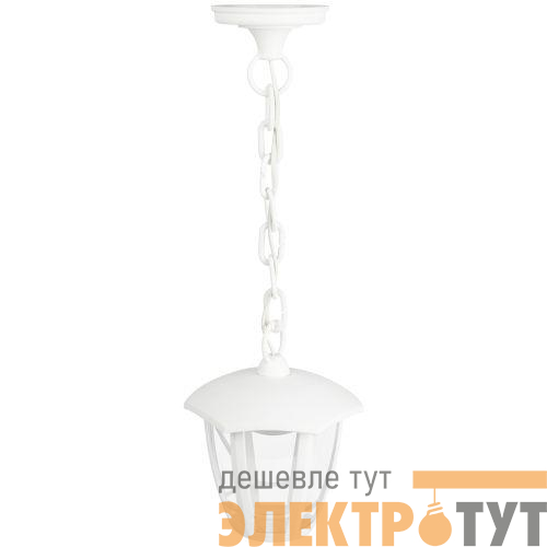 Светильник светодиодный садово-парковый ДСУ 07-8-002 Марсель 1 8Вт 3000К IP44 6 гранный подвесной бел. Эра Б0064293