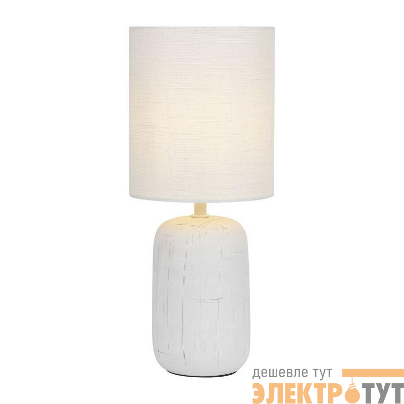 Лампа настольная Ramona 7041-501 1хE14 40Вт керамика бел. с абажуром Rivoli Б0053451